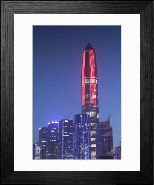 Framed Print : Ping An International Finance Centre (worlds 4th tallest building in 2017 at 600m)