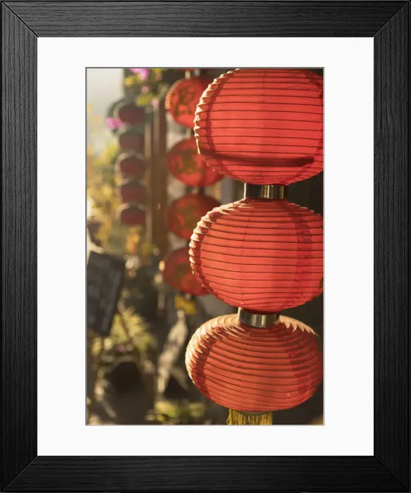 Framed Print : Lanterns, Dali, Yunnan, China Framed Print : Lanterns, Dali, Yunnan, China