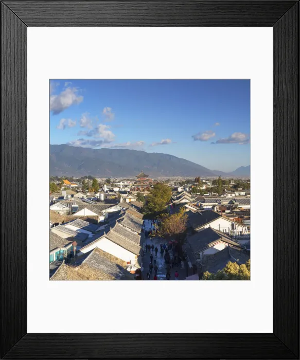 Framed Print : View of Dali, Yunnan, China
