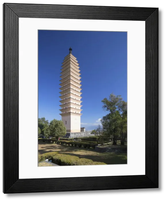 Framed Print : Three Pagodas, Dali, Yunnan, China Framed Print : Three Pagodas, Dali, Yunnan, China