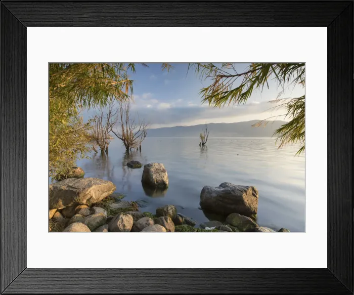 Framed Print : Erhai Lake at sunrise, Dali, Yunnan, China Framed Print : Erhai Lake at sunrise, Dali, Yunnan, China