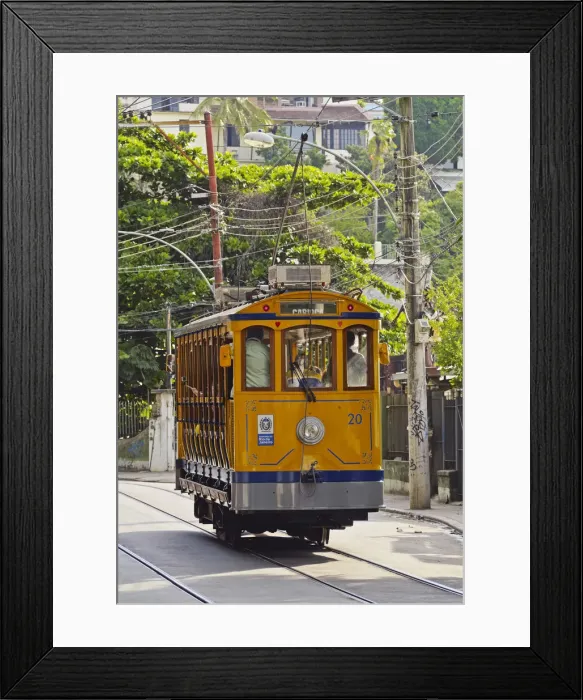 Framed Print : Brazil, City of Rio de Janeiro, The Santa Teresa Tram Framed Print : Brazil, City of Rio de Janeiro, The Santa Teresa Tram