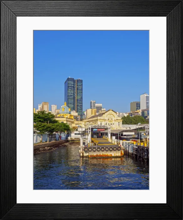 Framed Print : Brazil, State of Rio de Janeiro, City of Rio de Janeiro, Barcas Maritime Station Framed Print : Brazil, State of Rio de Janeiro, City of Rio de Janeiro, Barcas Maritime Station