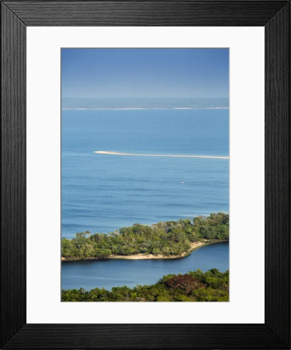 Framed Print : Brazil, Brazilian Amazon, Para, Alter do Chao, Ponta do Cururu beach and the blue Framed Print : Brazil, Brazilian Amazon, Para, Alter do Chao, Ponta do Cururu beach and the blue