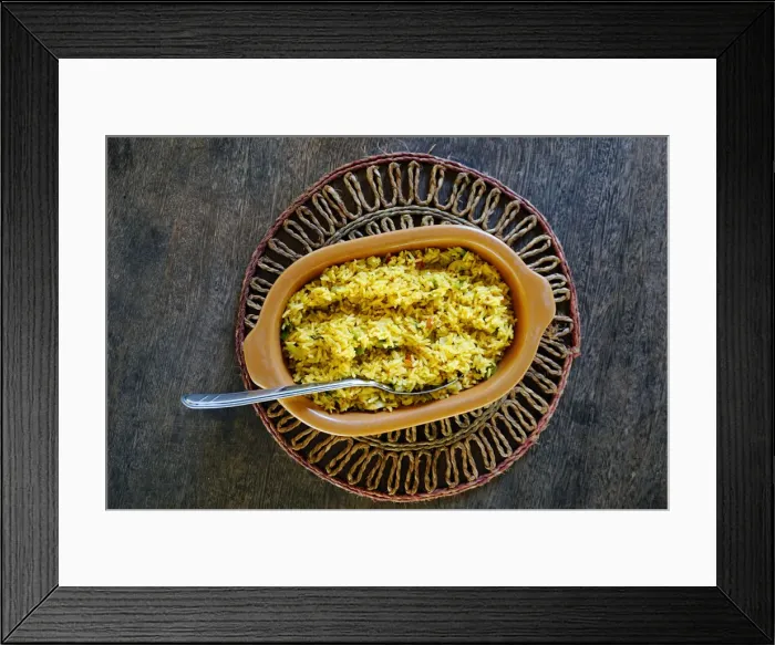 Framed Print : Brazil, vegetarian risotto Framed Print : Brazil, vegetarian risotto