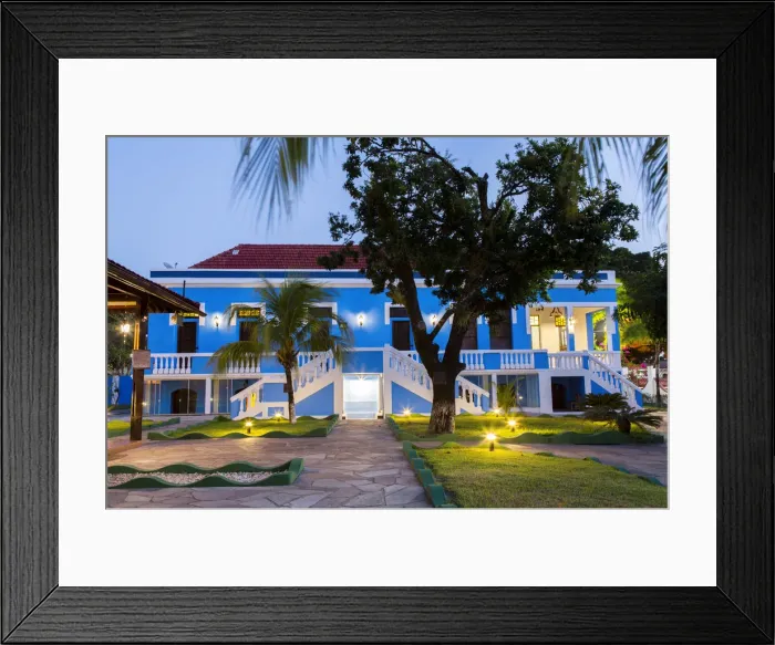 Framed Print : Brazil, Brazilian Amazon, Para, Marajo island, Soure, Casarao da Amazonia hotel, one Framed Print : Brazil, Brazilian Amazon, Para, Marajo island, Soure, Casarao da Amazonia hotel, one