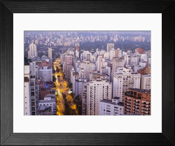 Framed Print : South America, Brazil, Sao Paulo, Sao Paulo city, View of the Jardim Paulisa and Jardins Framed Print : South America, Brazil, Sao Paulo, Sao Paulo city, View of the Jardim Paulisa and Jardins