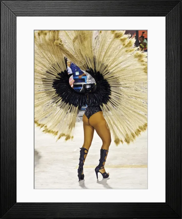 Framed Print : Brazil, State of Rio de Janeiro, City of Rio de Janeiro, Samba Dancer in the Carnival Framed Print : Brazil, State of Rio de Janeiro, City of Rio de Janeiro, Samba Dancer in the Carnival