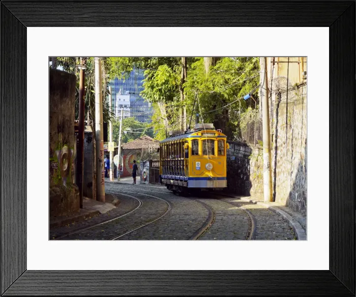 Framed Print : Brazil, City of Rio de Janeiro, The Santa Teresa Tram Framed Print : Brazil, City of Rio de Janeiro, The Santa Teresa Tram