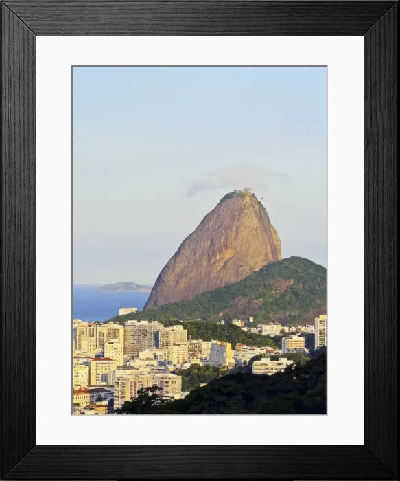 Framed Print : Brazil, City of Rio de Janeiro, Pereira da Silva, View over Laranjeiras towards Framed Print : Brazil, City of Rio de Janeiro, Pereira da Silva, View over Laranjeiras towards