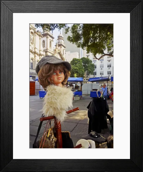 Framed Print : Brazil, City of Rio de Janeiro, Centro, Weekly Flea Market on Praca XV de Novembro Framed Print : Brazil, City of Rio de Janeiro, Centro, Weekly Flea Market on Praca XV de Novembro