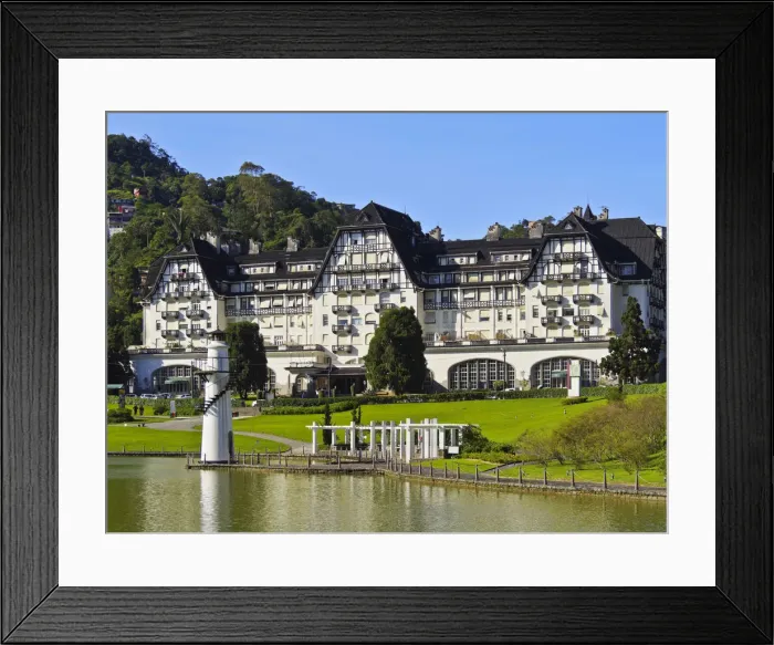 Framed Print : Brazil, State of Rio de Janeiro, Petropolis, View of the The Palacio Quitandinha Framed Print : Brazil, State of Rio de Janeiro, Petropolis, View of the The Palacio Quitandinha