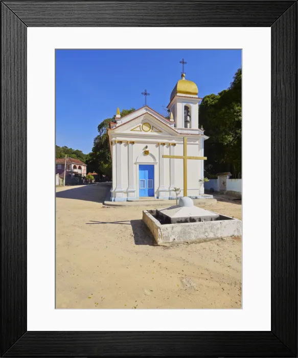 Framed Print : Brazil, State of Rio de Janeiro, Guanabara Bay, Paqueta Island, View of the Capela Framed Print : Brazil, State of Rio de Janeiro, Guanabara Bay, Paqueta Island, View of the Capela