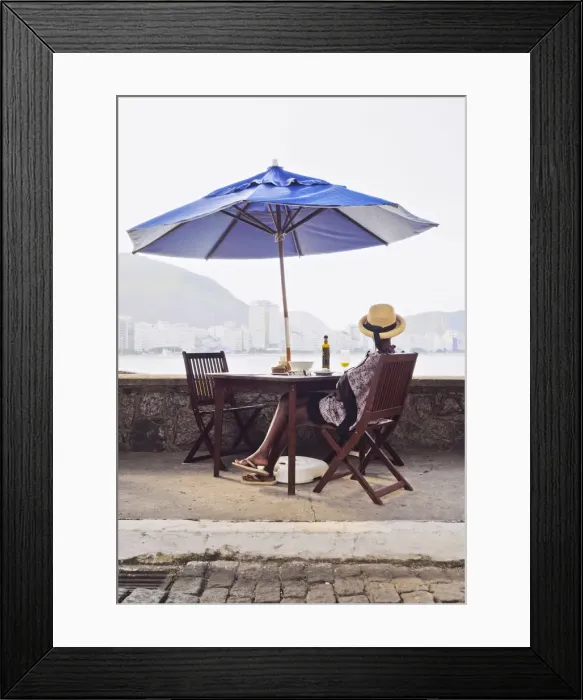 Framed Print : Brazil, City of Rio de Janeiro, Copacabana, Cafe in the Fort Copacabana Framed Print : Brazil, City of Rio de Janeiro, Copacabana, Cafe in the Fort Copacabana