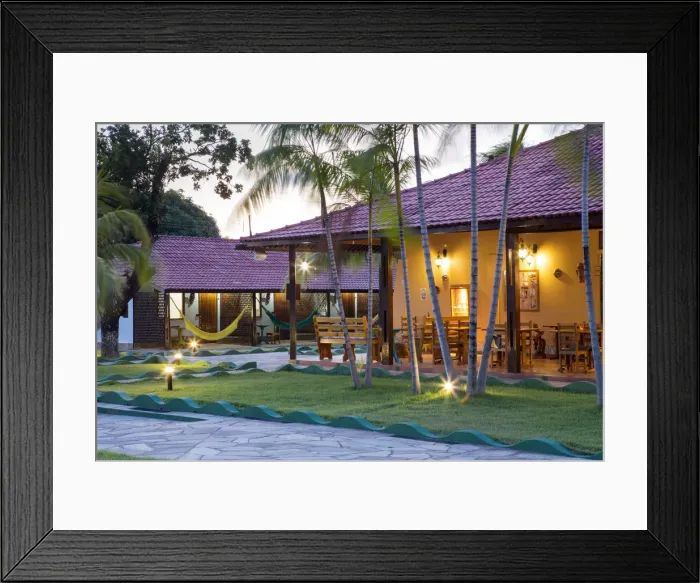 Framed Print : Brazil, Brazilian Amazon, Para, Marajo island, Soure, Casarao da Amazonia hotel, one Framed Print : Brazil, Brazilian Amazon, Para, Marajo island, Soure, Casarao da Amazonia hotel, one