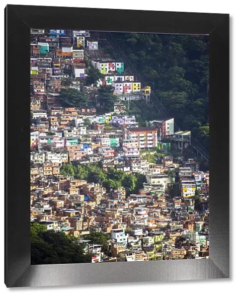 South America, Brazil, Rio de Janeiro, Santa Marta favela in Botafogo