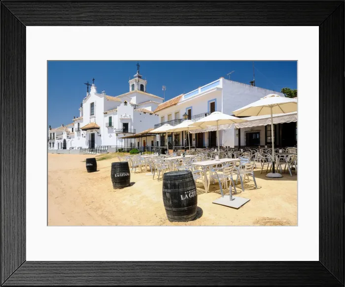 Framed Print : The village of El Rocio in the countryside of Almonte, Province of Huelva Framed Print : The village of El Rocio in the countryside of Almonte, Province of Huelva