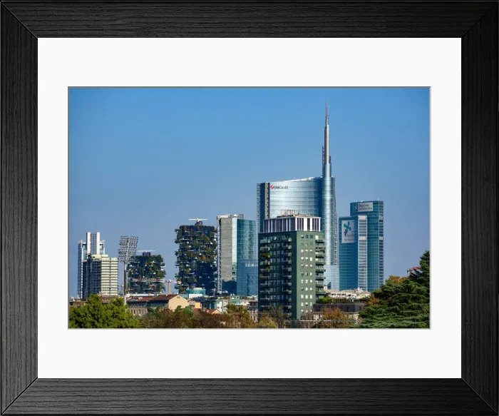 Framed Print : Milan, Porta Nuova district skyscrapers, Lombardy, Italy Framed Print : Milan, Porta Nuova district skyscrapers, Lombardy, Italy