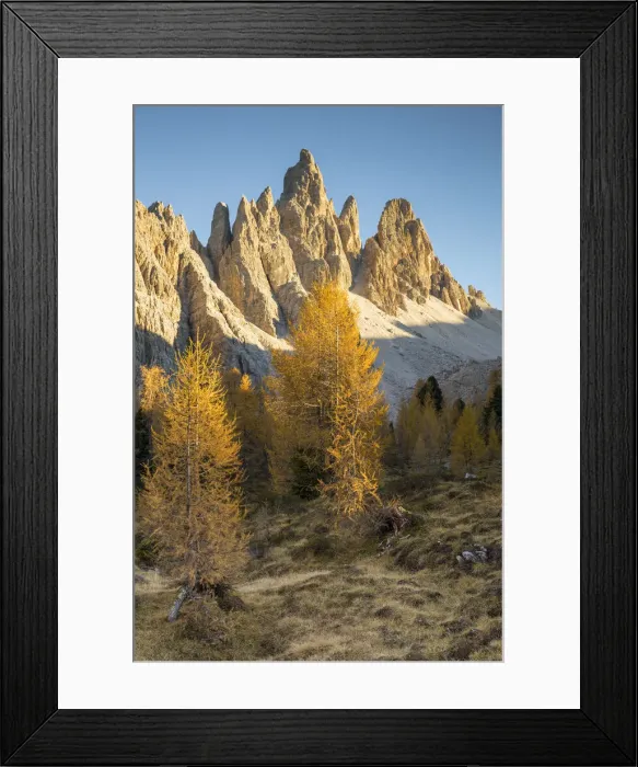 Framed Print : Mount Croda da Lago at sunset, Giau Pass, Belluno district, Veneto, Italy Framed Print : Mount Croda da Lago at sunset, Giau Pass, Belluno district, Veneto, Italy