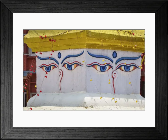 Framed Print : Eyes of Buddha, Bouddhanath, Kathmandu, Nepal, Asia Framed Print : Eyes of Buddha, Bouddhanath, Kathmandu, Nepal, Asia