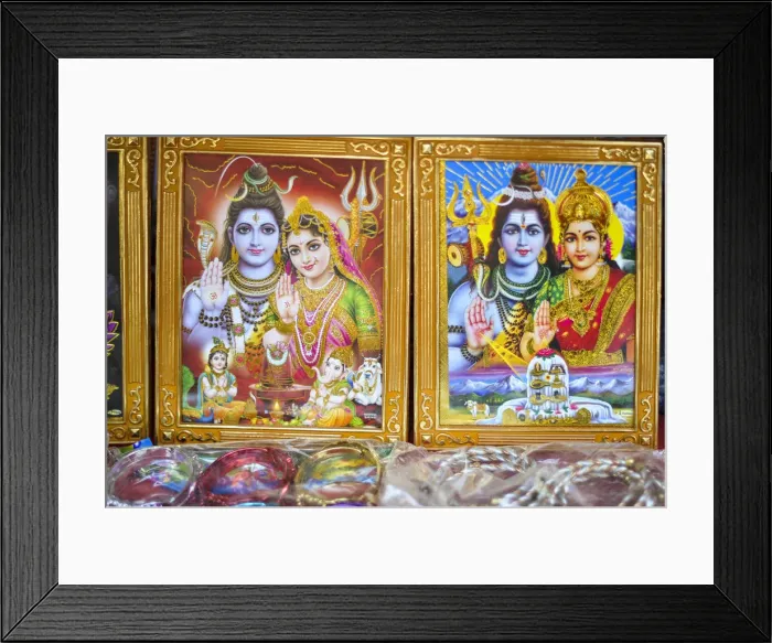 Framed Print : Images of Hindu Gods, Pashupatinath, Kathmandu, Nepal, Asia