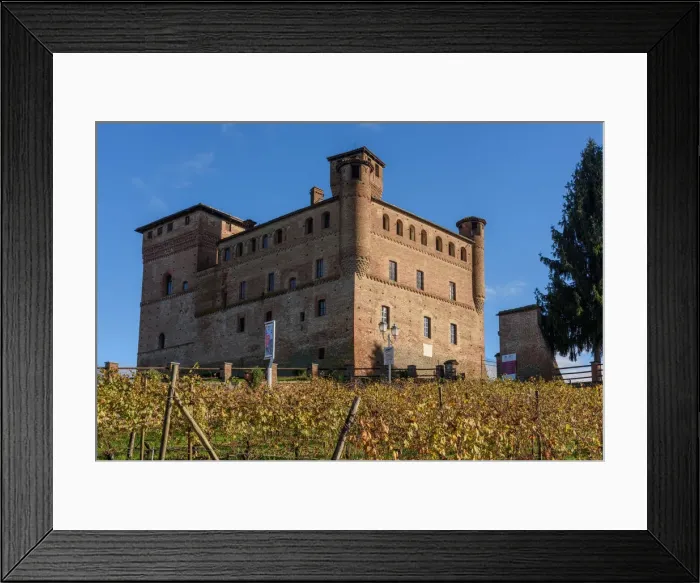Framed Print : The Castle of Grinzane Cavour, Province of Cuneo, Piedmont, Italy Framed Print : The Castle of Grinzane Cavour, Province of Cuneo, Piedmont, Italy