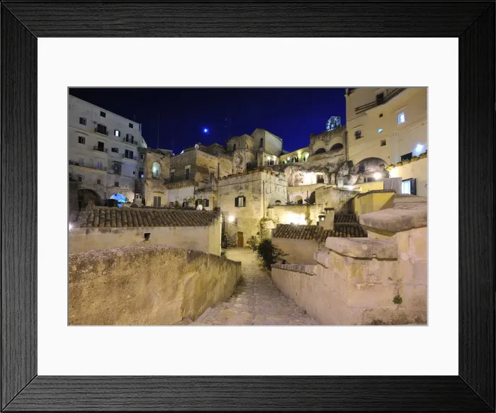 Framed Print : Cityscape of Sassi in Matera, region of Basilicata, Italy, Europe Framed Print : Cityscape of Sassi in Matera, region of Basilicata, Italy, Europe