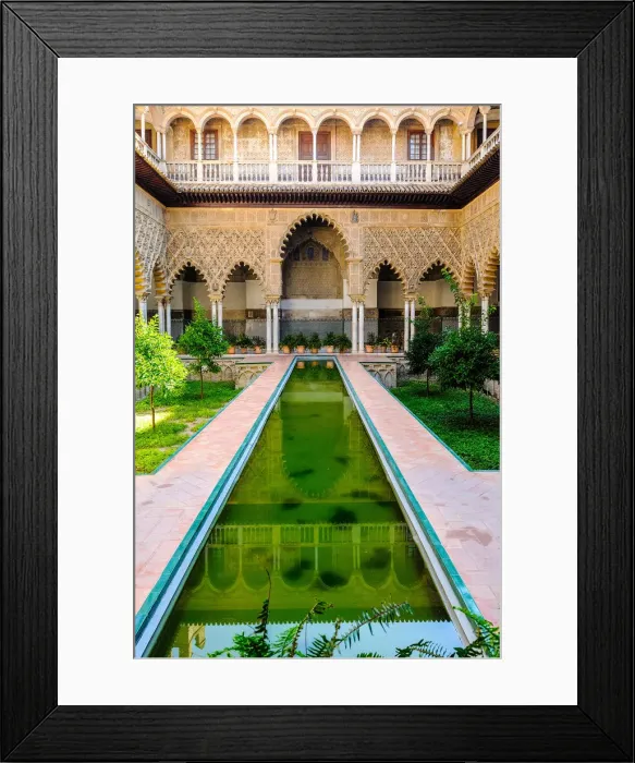 Framed Print : Patio de las Doncellas courtyard, Alcazar palace, Seville, Andalusia, Spain, Europe Framed Print : Patio de las Doncellas courtyard, Alcazar palace, Seville, Andalusia, Spain, Europe