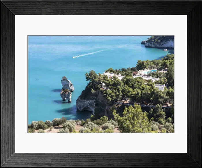 Framed Print : Baia delle Zagare, Mattinata village, Gargano National Park, Foggia district, Apulia Framed Print : Baia delle Zagare, Mattinata village, Gargano National Park, Foggia district, Apulia