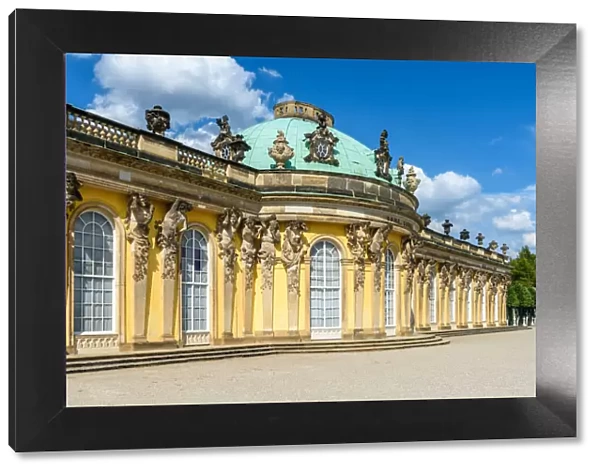 Sanssouci palace in Potsdam, near Berlin, Germany, Europe