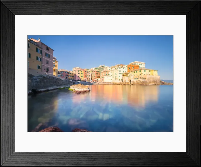 Framed Print : The little port of Boccadasse, Genoa, Liguria, Italy Framed Print : The little port of Boccadasse, Genoa, Liguria, Italy