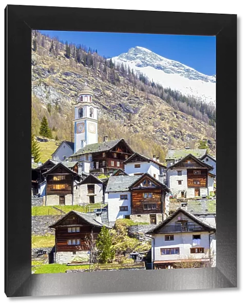 Village of Bosco Gurin, Vallemaggia, Canton of Ticino, Switzerland, Europe