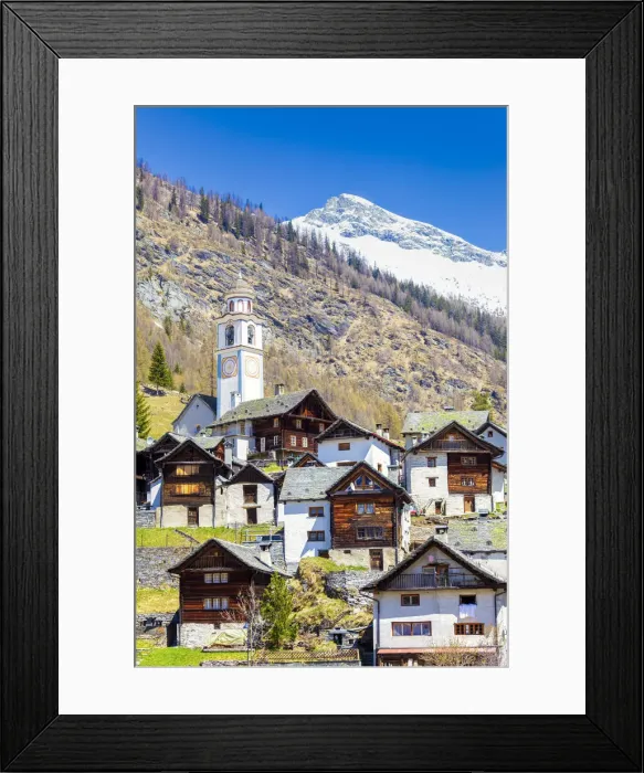 Framed Print : Village of Bosco Gurin, Vallemaggia, Canton of Ticino, Switzerland, Europe Framed Print : Village of Bosco Gurin, Vallemaggia, Canton of Ticino, Switzerland, Europe