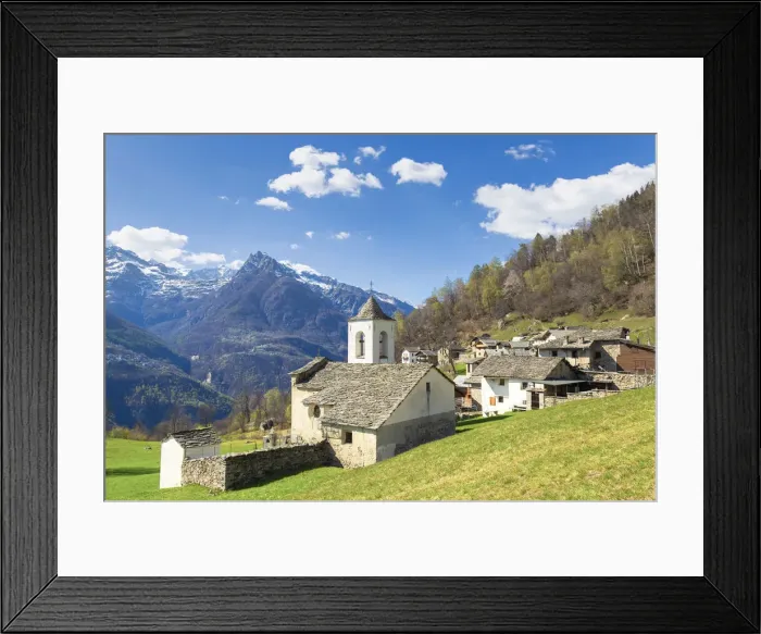 Framed Print : The fairytale landscape of Daloo, a tiny mountain village in Vallespluga, Valchiavenna Framed Print : The fairytale landscape of Daloo, a tiny mountain village in Vallespluga, Valchiavenna