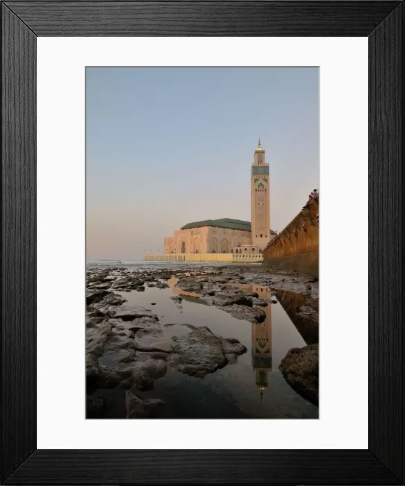 Framed Print : Mosque of Hassan II, Casablanca, Morocco, North Africa Framed Print : Mosque of Hassan II, Casablanca, Morocco, North Africa