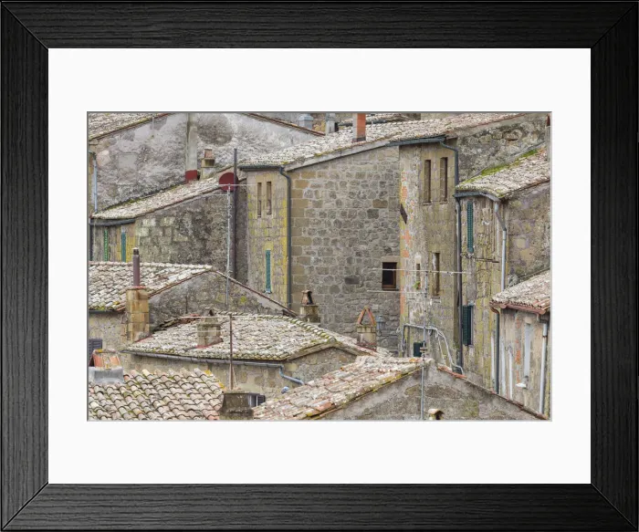 Framed Print : Old houses of Sorano. Sorano, Grosseto province, Tuscany, Italy, Europe Framed Print : Old houses of Sorano. Sorano, Grosseto province, Tuscany, Italy, Europe