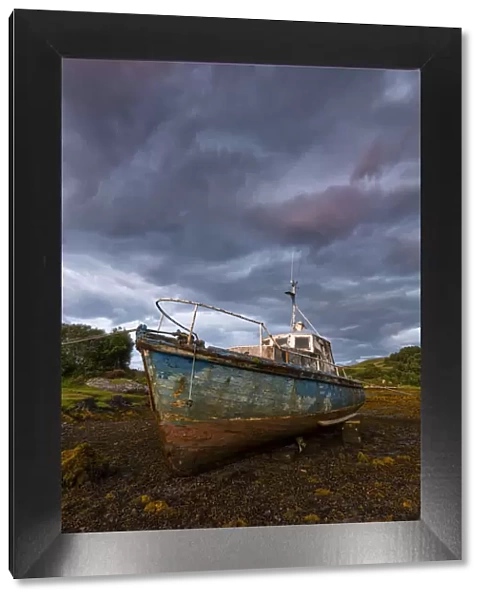 wreck boat, Ornsay, isle of Skye, Inner hebrides, Scotland