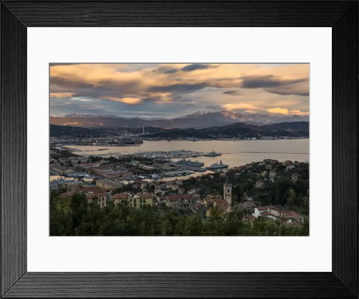 Framed Print : Spring sunset at Volastra, Cinque Terre, municipality of Riomaggiore, La Spezia province Framed Print : Spring sunset at Volastra, Cinque Terre, municipality of Riomaggiore, La Spezia province
