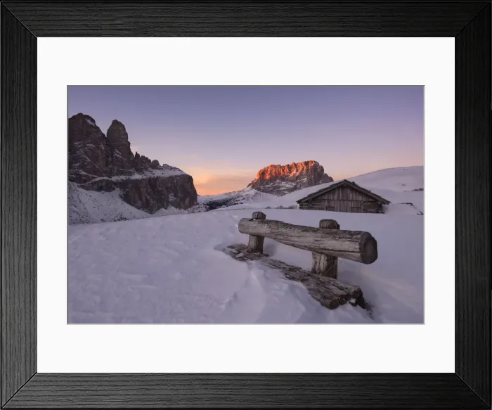 Framed Print : Europe, Italy, Dolomites, Alto Adige, Gardena Valley. Sunrise on the Sassolungo, Dolomites Framed Print : Europe, Italy, Dolomites, Alto Adige, Gardena Valley. Sunrise on the Sassolungo, Dolomites