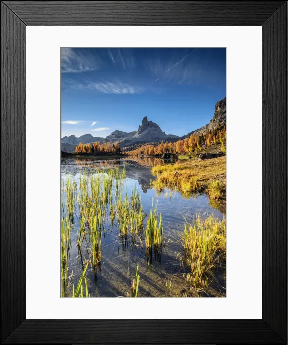 Framed Print : Lake Federa, Dolomites of Belluno, Italy, Becco di Mezzodi, Belluno, Italy, Trentino Framed Print : Lake Federa, Dolomites of Belluno, Italy, Becco di Mezzodi, Belluno, Italy, Trentino