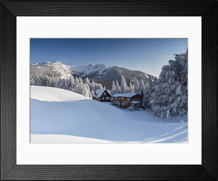 Framed Print : nice winter day at Cerreto Pass, municipality of Ventasso, Reggio Emilia Province Framed Print : nice winter day at Cerreto Pass, municipality of Ventasso, Reggio Emilia Province