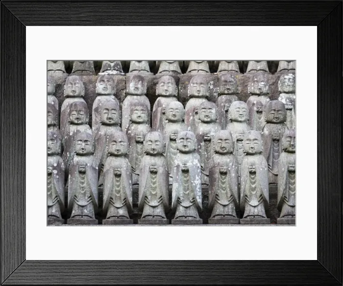 Framed Print : Japan, Kamakura, statues of monks Framed Print : Japan, Kamakura, statues of monks