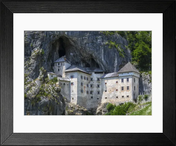 Framed Print : Predjama, Slovenia, Europe. Predjama castle