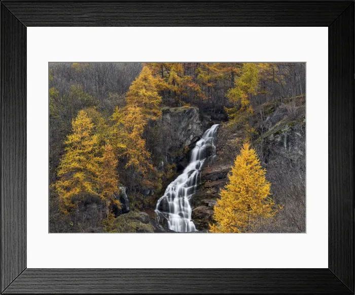 Framed Print : Pellice Valley, Piedmont, Italy. Autumn in the piedmont valleys Framed Print : Pellice Valley, Piedmont, Italy. Autumn in the piedmont valleys