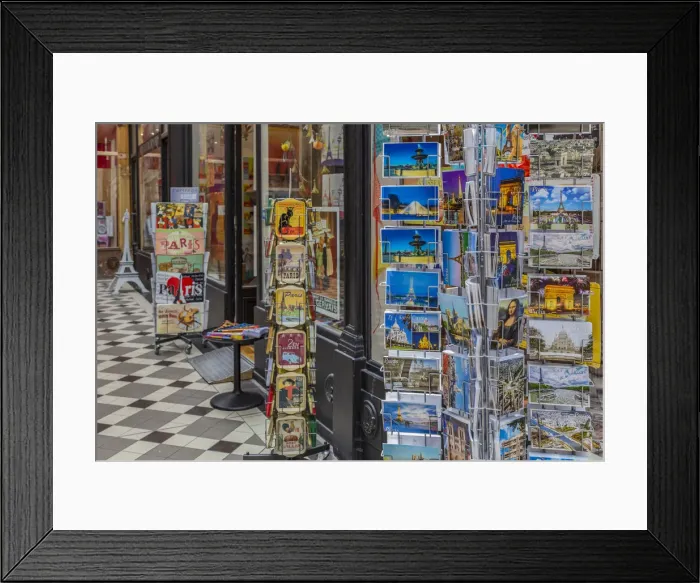 Framed Print : Paris, France. Souvenirs of Paris, postcard of paris Framed Print : Paris, France. Souvenirs of Paris, postcard of paris