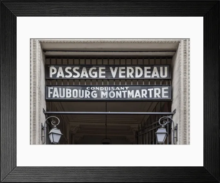 Framed Print : Paris, France. Passage verdeau Framed Print : Paris, France. Passage verdeau