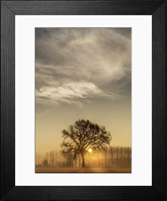 Framed Print : Turin province, Piedmont, Italy, Europe. Magic sunrise in the Piedmont plain Framed Print : Turin province, Piedmont, Italy, Europe. Magic sunrise in the Piedmont plain