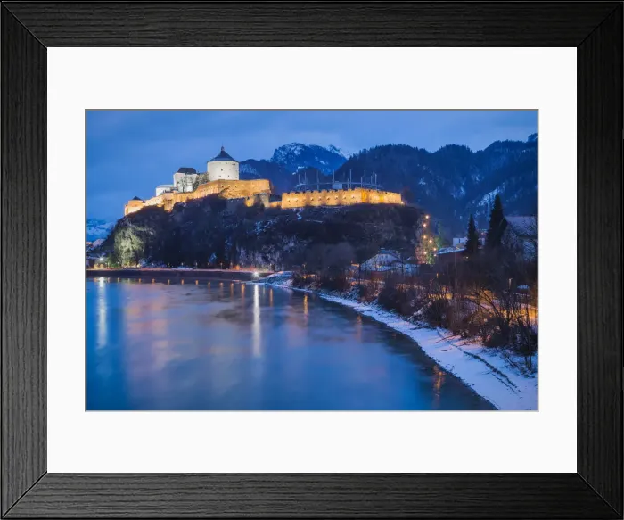Framed Print : The fortress of Kufstein at evening, Kufstein, Innsbruck Land, Austria, Europe Framed Print : The fortress of Kufstein at evening, Kufstein, Innsbruck Land, Austria, Europe