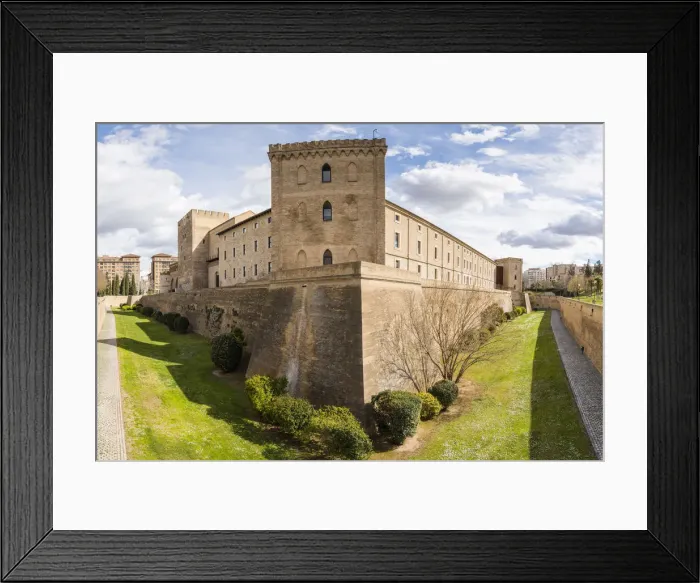 Framed Print : External view of Aljaferia palace. Zaragoza, Aragon, Spain Framed Print : External view of Aljaferia palace. Zaragoza, Aragon, Spain