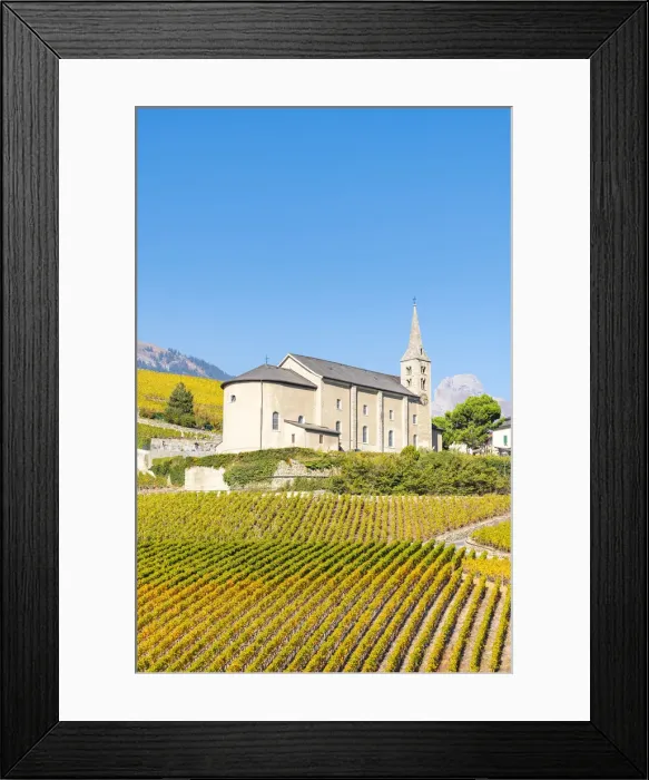 Framed Print : Conthey, Canton of Valais, Switzerland, Europe Framed Print : Conthey, Canton of Valais, Switzerland, Europe